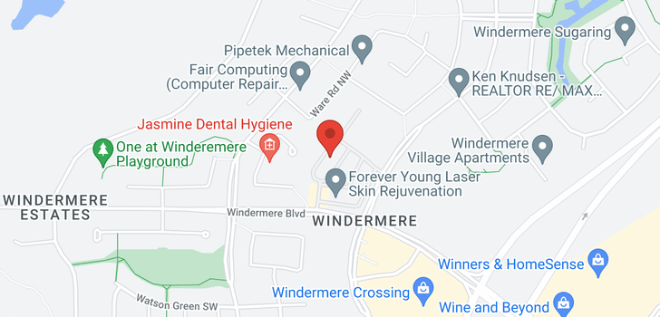 map of #427 344 WINDERMERE RD NW